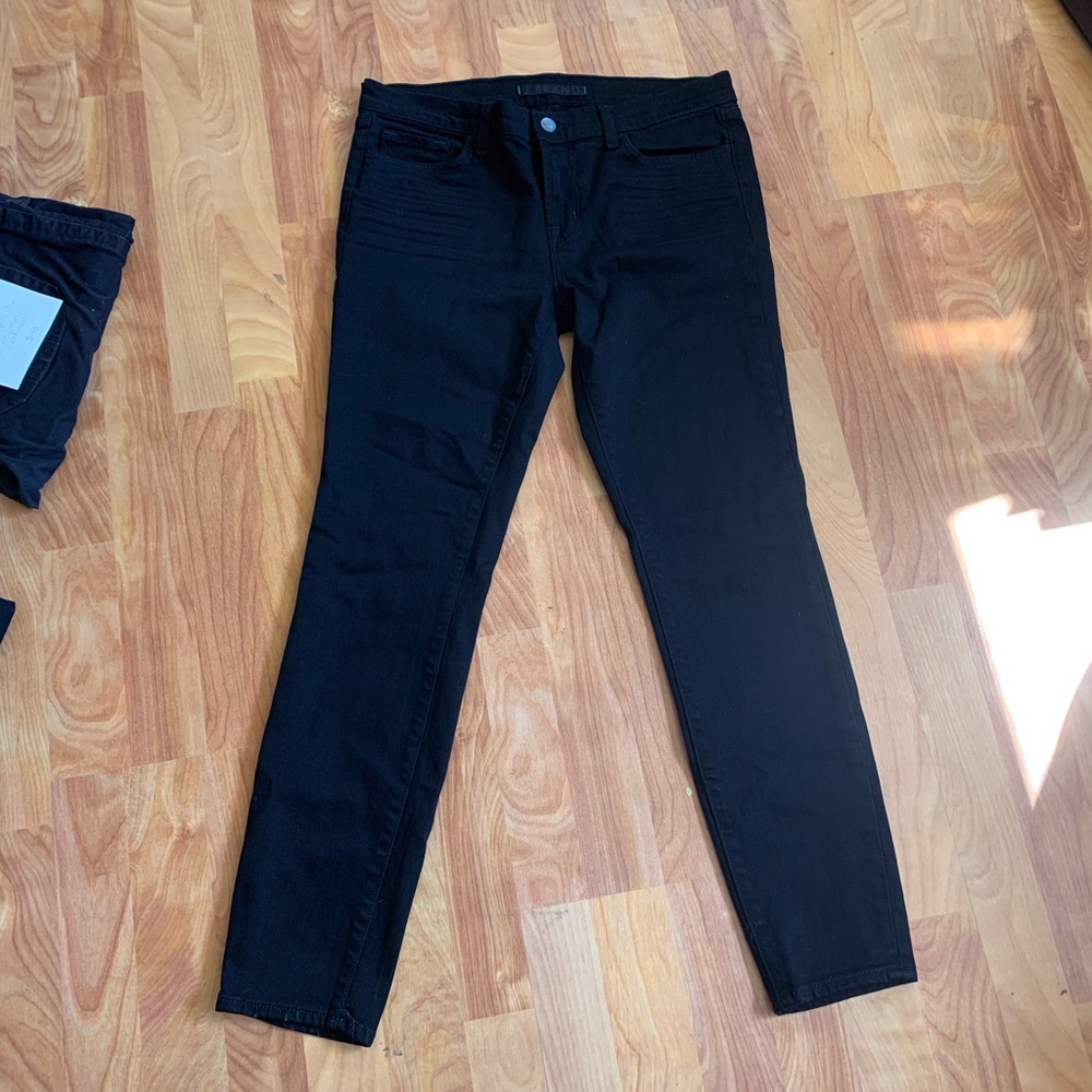 J Brand jet black skinny jeans